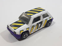 1991 Hot Wheels Renault 5 GT Turbo White Die Cast Toy Car Vehicle