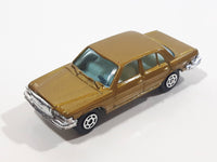 Vintage Yatming No. 1012 Mercedes-Benz 450 SEL Gold Die Cast Toy Car Vehicle - Hong Kong