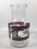 Vintage 1970s Godfather's Pizza Coca-Cola Coke Soda Pop Red Black Stained Glass Style Carafe Juice Decanter