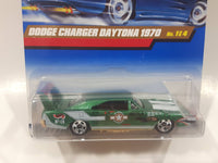 1998 Hot Wheels Flyin' Aces 1970 Dodge Charger Daytona Green Die Cast Toy Muscle Car Vehicle New in Package