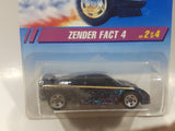 1995 Hot Wheels Zender Fact 4 Metalflake Dark Purple Die Cast Toy Car Vehicle New in Package