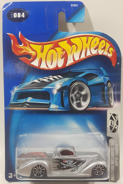 2003 Hot Wheels Boulevard Buccaneers Super Smooth Silver Die Cast Toy Car Vehicle New in Package