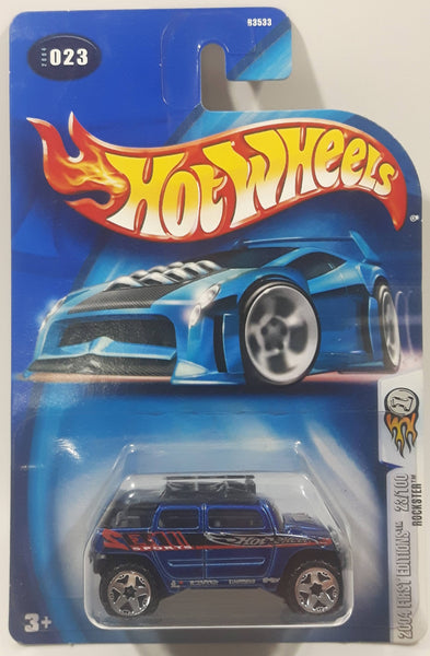 2004 Hot Wheels First Editions Rockster Blue Die Cast Toy Car Vehicle New in Package