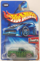 2004 Hot Wheels First Editions Tooned Chevy S-10 Metalflake Green Die Cast Toy Car Vehicle New in Package