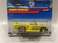 1998 Hot Wheels Low 'N Cool Sonic Special Bright Yellow Die Cast Toy Car Vehicle New in Package