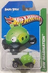 2012 Hot Wheels HW Imagination Angry Birds Minion Pig Green Die Cast Toy Car Vehicle New in Package