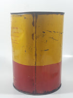 Vintage Shell Oil Company Darina AX Five Pound 2.268kg Grease Metal Can