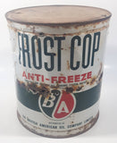 Vintage BA British American Frost Cop Anti-Freeze One Imperial Gallon Metal Can