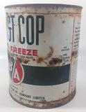 Vintage BA British American Frost Cop Anti-Freeze One Imperial Gallon Metal Can