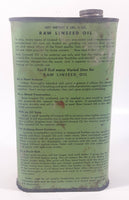 Vintage Winnipeg Linseed Oil Mills Pure Raw Linseed Oil "A Quality Product" 2 Lbs. 4 Oz. Metal Can Winnipeg, Manitoba