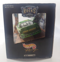 1999 Hot Wheels Racing NASCAR America Rocks #97 John Deere Green 1/24 Scale Die Cast Toy Car Vehicle with 6" Long Miniature John Deere Guitar New in Box