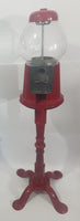 Vintage Continental Gum of Canada Inc. Gumball Candy Dispenser Machine Metal with Glass Globe On Metal Footed Stand 38" Tall