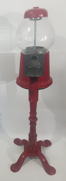 Vintage Continental Gum of Canada Inc. Gumball Candy Dispenser Machine Metal with Glass Globe On Metal Footed Stand 38" Tall