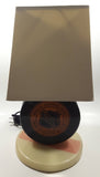 NHL Ice Hockey Puck Shaped Table Desk Lamp Light 14" Tall