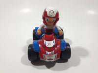 Spin Master Paw Patrol Ryder Character Quad ATV Red, Blue, and White Plastic Die Cast Toy Car Vehicle 3 5/8" Long