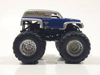 2017 Hot Wheels Monster Jam Grave Digger The Legend Monster Truck Silver and Blue Die Cast Toy Car Vehicle