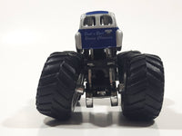 2017 Hot Wheels Monster Jam Grave Digger The Legend Monster Truck Silver and Blue Die Cast Toy Car Vehicle