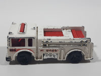 2000 Hot Wheels Virtual Collection Fire Eater Fire Truck White Die Cast Toy Car Vehicle