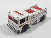 2000 Hot Wheels Virtual Collection Fire Eater Fire Truck White Die Cast Toy Car Vehicle