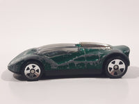 1999 Hot Wheels Double Cross Metalflake Dark Green Die Cast Toy Car Vehicle McDonald's Happy Meal 9/16