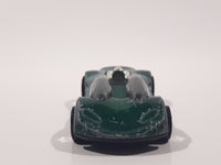 1999 Hot Wheels Double Cross Metalflake Dark Green Die Cast Toy Car Vehicle McDonald's Happy Meal 9/16