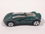 1999 Hot Wheels Double Cross Metalflake Dark Green Die Cast Toy Car Vehicle McDonald's Happy Meal 9/16