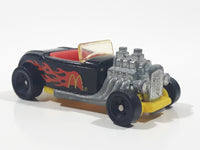 1994 Hot Wheels Roadster Flame Rider Black Die Cast Toy Hot Rod Car Vehicle McDonald's Happy Meal