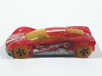 2019 Hot Wheels X-Raycers Crescendo Clear Red Die Cast Toy Car Vehicle