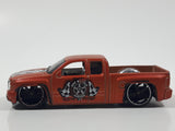 2010 Hot Wheels HW Garage Chevy Silverado Truck Satin Copper Die Cast Toy Car Vehicle Missing Bike