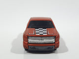 2010 Hot Wheels HW Garage Chevy Silverado Truck Satin Copper Die Cast Toy Car Vehicle Missing Bike