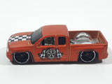 2010 Hot Wheels HW Garage Chevy Silverado Truck Satin Copper Die Cast Toy Car Vehicle Missing Bike