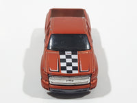 2010 Hot Wheels HW Garage Chevy Silverado Truck Satin Copper Die Cast Toy Car Vehicle Missing Bike