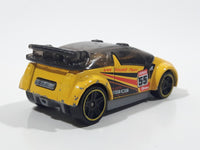 2014 Hot Wheels Track Aces Super Gnat Yellow Die Cast Toy Car Vehicle