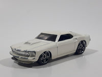 2007 Hot Wheels '69 Mustang Pearl White Die Cast Toy Muscle Car Vehicle