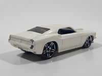 2007 Hot Wheels '69 Mustang Pearl White Die Cast Toy Muscle Car Vehicle