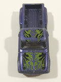 2018 Hot Wheels HW Flames Custom '69 Chevy Pickup Truck Purple Die Cast Toy Car Vehicle