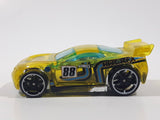 2016 Hot Wheels Track Stars Power Rage Clear Yellow Die Cast Toy Car Vehicle