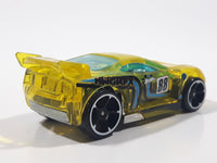 2016 Hot Wheels Track Stars Power Rage Clear Yellow Die Cast Toy Car Vehicle