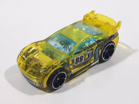 2016 Hot Wheels Track Stars Power Rage Clear Yellow Die Cast Toy Car Vehicle