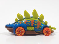 2019 Hot Wheels Dino Riders Motosaurus Blue Die Cast Toy Car Vehicle