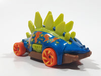 2019 Hot Wheels Dino Riders Motosaurus Blue Die Cast Toy Car Vehicle