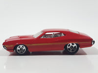 2011 Hot Wheels '72 Ford Gran Torino Sport Red Die Cast Toy Muscle Car Vehicle