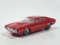 2011 Hot Wheels '72 Ford Gran Torino Sport Red Die Cast Toy Muscle Car Vehicle