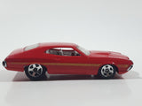 2011 Hot Wheels '72 Ford Gran Torino Sport Red Die Cast Toy Muscle Car Vehicle