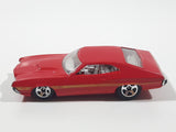 2011 Hot Wheels '72 Ford Gran Torino Sport Red Die Cast Toy Muscle Car Vehicle