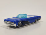 2001 Hot Wheels Hippie Mobiles '64 Lincoln Continental Convertible Metalflake Blue Die Cast Toy Car Vehicle