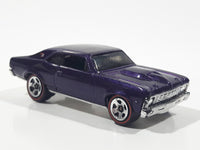 2006 Hot Wheels Red Line '68 Nova Metalflake Purple Die Cast Toy Car Vehicle