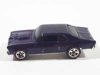 2006 Hot Wheels Red Line '68 Nova Metalflake Purple Die Cast Toy Car Vehicle