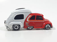 2020 Hot Wheels Tooned RV There Yet Red and White Die Cast Toy Car Vehicle