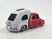 2020 Hot Wheels Tooned RV There Yet Red and White Die Cast Toy Car Vehicle